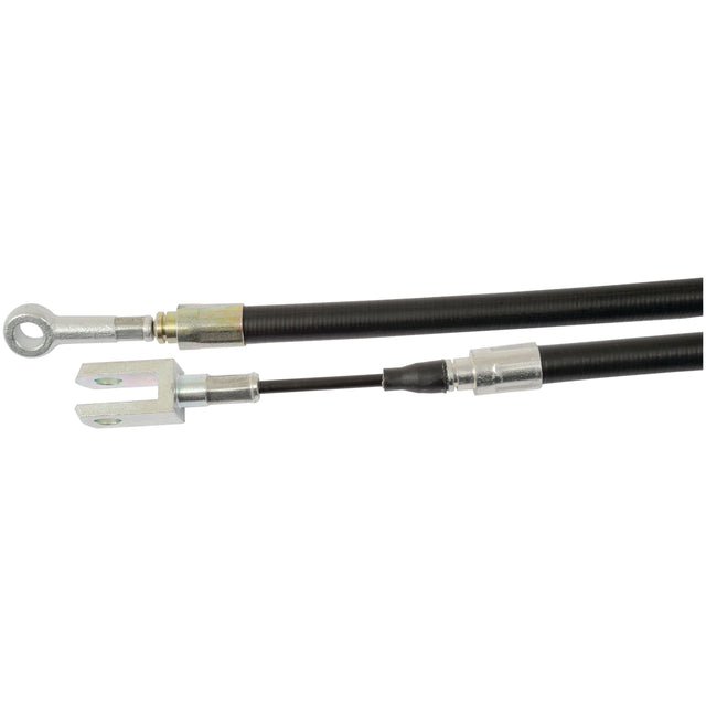 Close-up of two automotive cables from Sparex, featuring the Brake Cable (Sparex Part No. S.37291) with a length of 1009mm and an outer cable length of 580mm—one end having a looped fitting and the other a forked fitting.