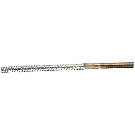 Close-up image of the Sparex Brake Cable - Length: 730mm, Outer cable length: 430mm (Sparex Part No. S.66789), designed for seamless integration with Case IH and Ford/New Holland machinery.