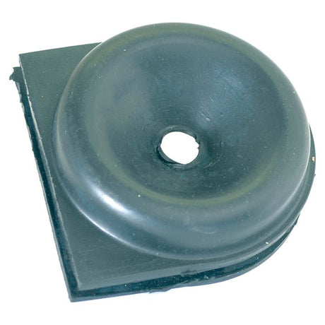 The Sparex Brake Dust Cover (Sparex Part No. S.58902) is a black rubber grommet with a circular shape and central hole, attached to a rectangular black base, designed for use in Ford and New Holland vehicles.