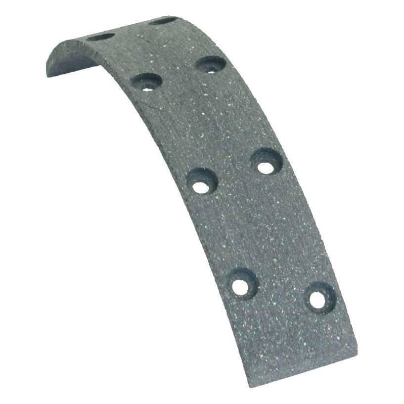 The Brake Shoe Lining (Sparex Part No. S.37607) by Sparex features a curved gray friction brake lining with a staggered hole pattern and multiple circular holes evenly spaced along its surface. Its dimensions are 188 x 30 x 4mm.