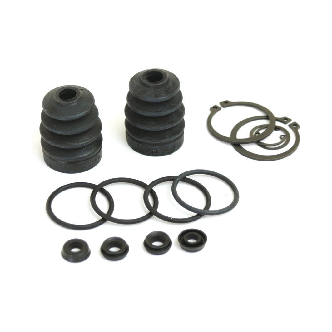 Assorted grommets, seals, clips, and bushings from the Brake Master Cylinder Repair Kit (Sparex Part No. S.38072), arranged in several groups on a white background under the brand name Sparex.
