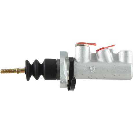 The Sparex Brake Master Cylinder (Part No. S.37652) is a metal automotive hydraulic clutch master cylinder featuring a black rubber boot and two fluid ports, specifically designed to control the clutch in Massey Ferguson 240S models.
