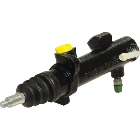 The Sparex Brake Master Cylinder (Part No.S.38251) for Deutz-Fahr AGROTRON features visible mounting points, a yellow bleed valve, and two fluid ports.