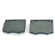 Two gray rectangular brake pads, one worn down significantly and the other slightly worn, are displayed on a white background. These pads are essential for maintaining your Fendt FAVORIT 611, ensuring top performance and safety. For reference, they belong to the Brake Pad Set, Sparex Part No. S.58653 by the brand Sparex.