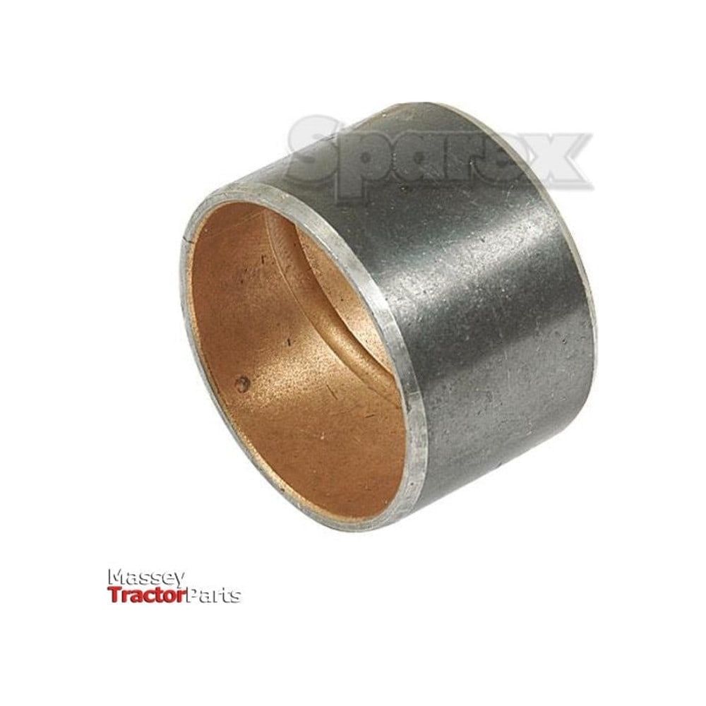 A Sparex Brake Pedal Bush, featuring a bronze interior lining and designated as Sparex Part No. S.57296 from Massey Tractor Parts, designed for the Bush-Brake Pedal Cross Shaft, is positioned upright on a white background.