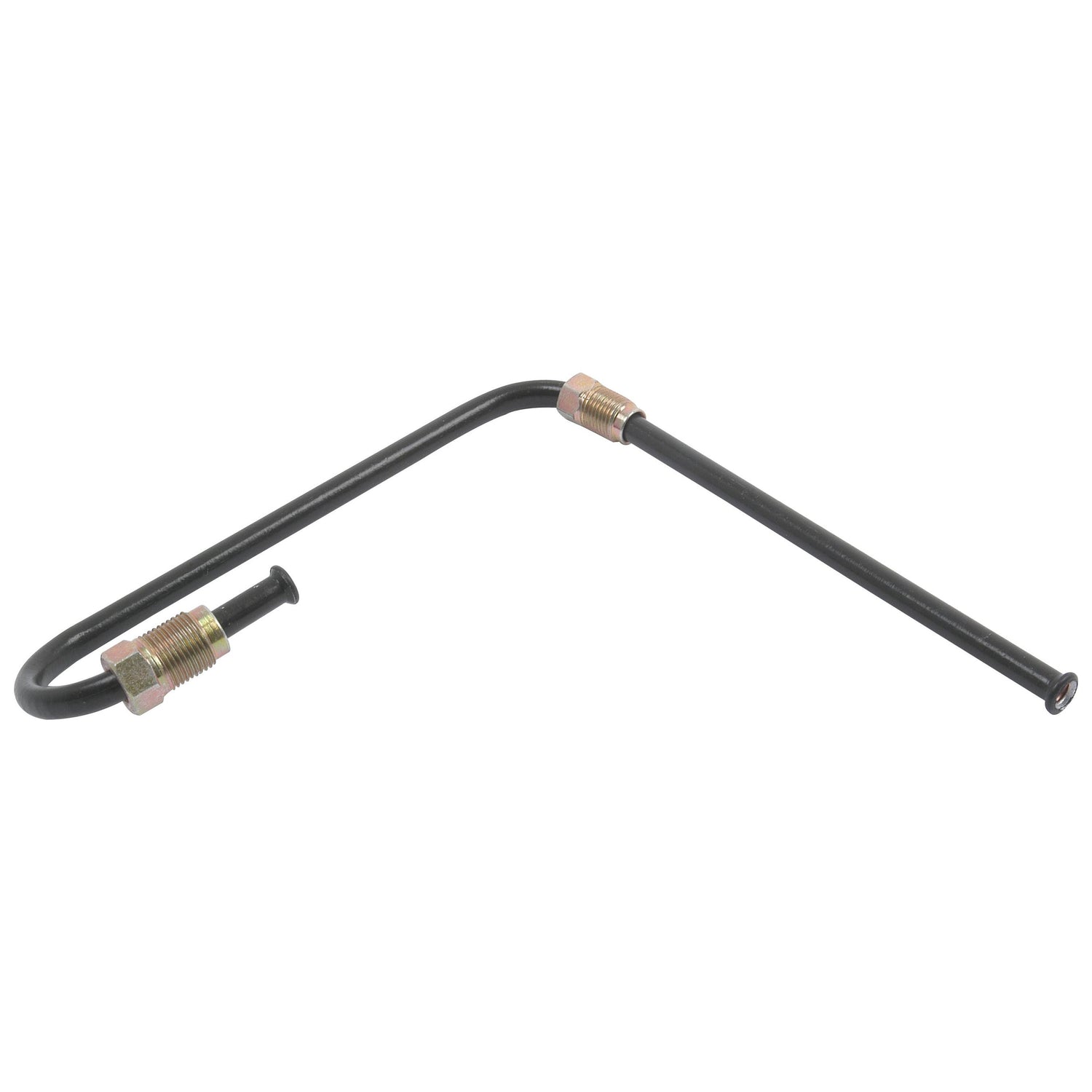 Image of a bent metal tube with threaded connectors at both ends, identified as Sparex's Brake Pipe (Part No. S.64789), designed for use as a brake pipe conduit in drum and disc brake applications in automotive or industrial settings.