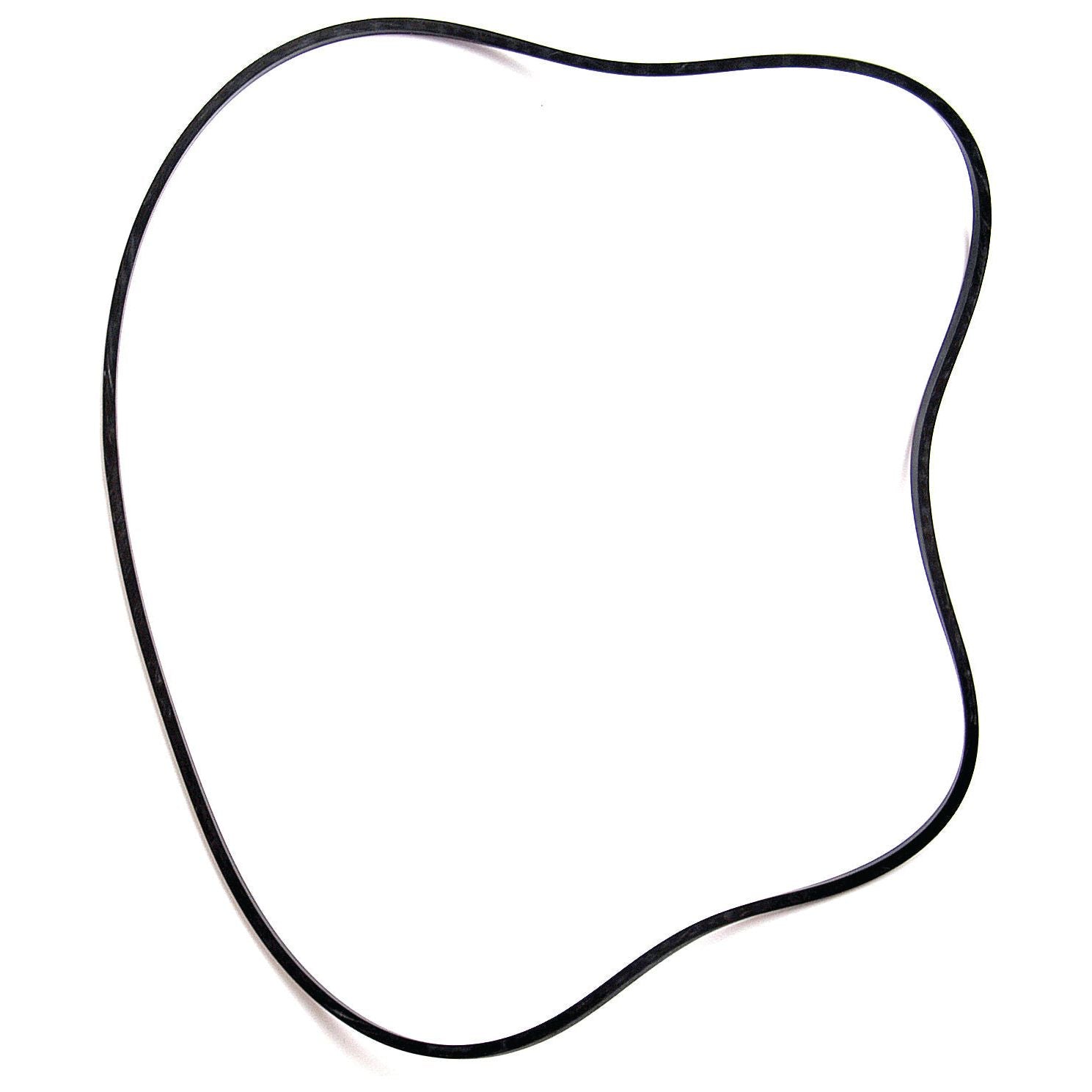 A black rubber Brake Sealing Ring (Sparex Part No.S.72392) is shown against a white background, exhibiting an irregular, uneven shape. This item could make for a perfect John Deere-compatible part in need of replacement.
