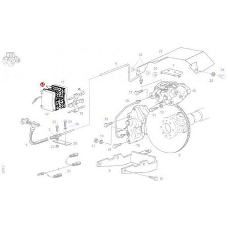 Brakelining Kit - F198104072011 - Massey Tractor Parts