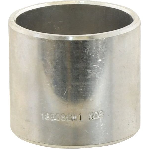A cylindrical metal sleeve with smooth surfaces and an engraved "Sparex" marking near the bottom edge, designed specifically for Massey Ferguson spindle bushes, known as Spindle Bush | Sparex Part No.S.40225.