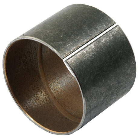 A split-side cylindrical metal bushing, commonly used in Massey Ferguson machinery to reduce friction and wear, is available through Sparex under the product name Bush | Sparex Part No.S.40801.