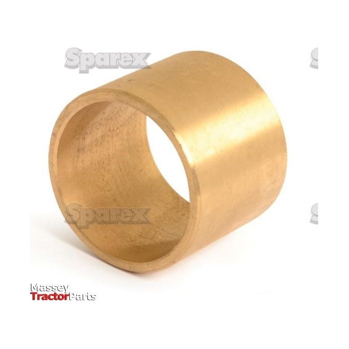 A gold-colored cylindrical metal bushing is photographed against a white background, prominently displaying the logo "Sparex" in the background and "Massey Tractor Parts" in the bottom left corner. This Spindle Bush, also known by Sparex Part No.S.62276, is an essential component for King Pin assemblies.