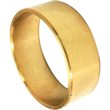 A plain gold band ring is pictured against a white background, echoing the timeless simplicity of the Bush | Sparex Part No.S.69813 by Sparex, reminiscent of a sturdy tractor in an open field.