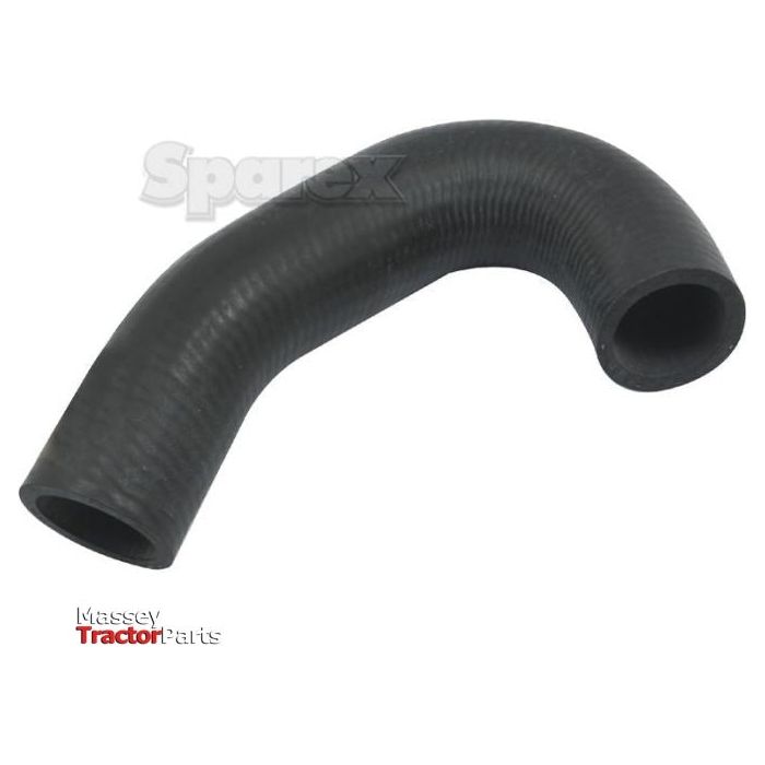 A black, curved rubber hose branded as "Sparex" with the faintly visible part number S.43134. The bottom left corner includes the text "Massey Tractor Parts," indicating its compatibility with Massey Ferguson tractors.