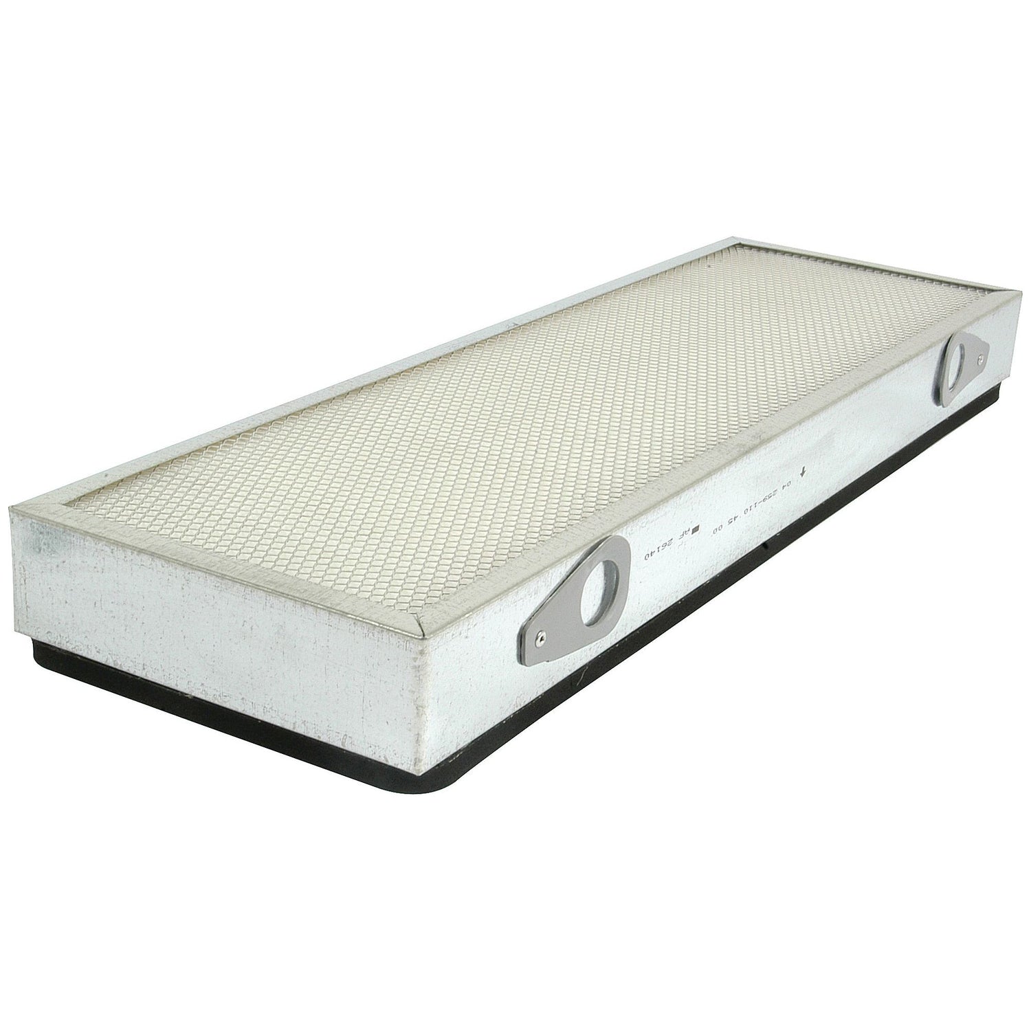 The rectangular Cab Filter - AF26140 (Sparex Part No.S.76596) from Sparex features a metal mesh top and a black bottom, ensuring optimal performance.