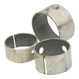 Three worn, cylindrical metal sleeves with splits and holes, likely mechanical components from the Camshaft Bush Kit (Engine Model S.57369) by Sparex, are arranged on a white background.