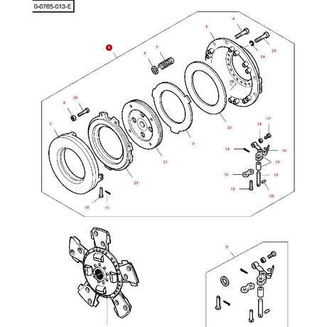 Massey Ferguson - DOUBLE CLUTCH -1946P00101 - Farming Parts