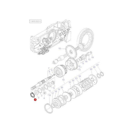 Circlip 4wd Clutch - 1440913X1 - Massey Tractor Parts
