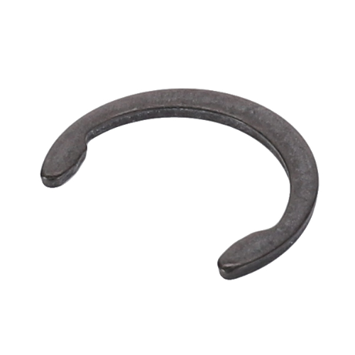 The AGCO Massey Ferguson Circlip Cable (3019839X1) is a small, dark metal retaining ring with an open end, frequently used to secure components on a shaft or in a groove and commonly found among 200 Series Massey Ferguson tractor parts.