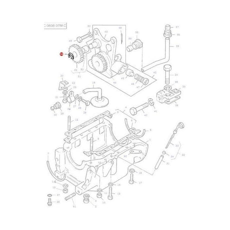 Circlip Oil Pump Gear - 731103M1 - Massey Tractor Parts