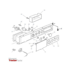 Massey Ferguson Cladding Screw M5x19 - 3389854M1 | OEM | Massey Ferguson parts | Cab Trim-Massey Ferguson-Bonnets & Components,Cabin & Body Panels,Farming Parts,Tractor Body,Tractor Parts