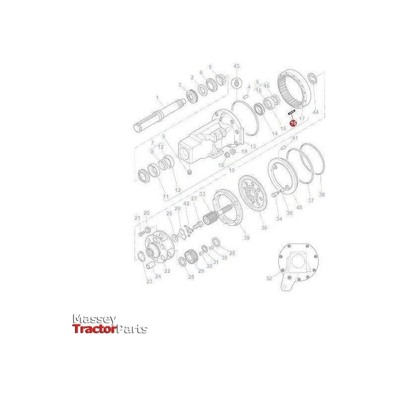 Massey Ferguson Clevis Pin - 3380496M2 | OEM | Massey Ferguson parts | Axles & Power Transmission-Massey Ferguson-Axles & Power Train,Clevis Ends & Components,Clevis Pins,Farming Parts,Hardware,Rear Axle,Towing & Fasteners,Tractor Parts