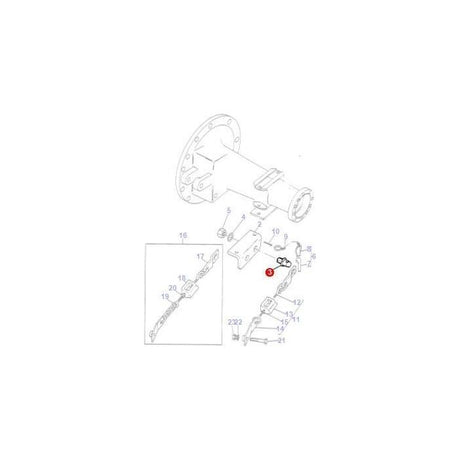 Clevis Pin - 646101M2 - Massey Tractor Parts
