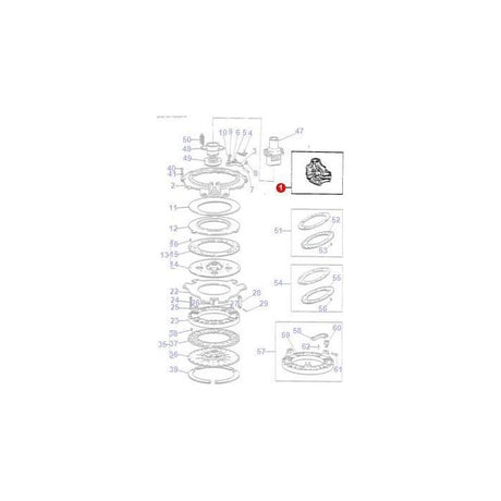 Clutch Assy 11 - 3620401M91 - Massey Tractor Parts