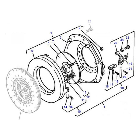 Clutch Assy - 3909541M91 - Massey Tractor Parts