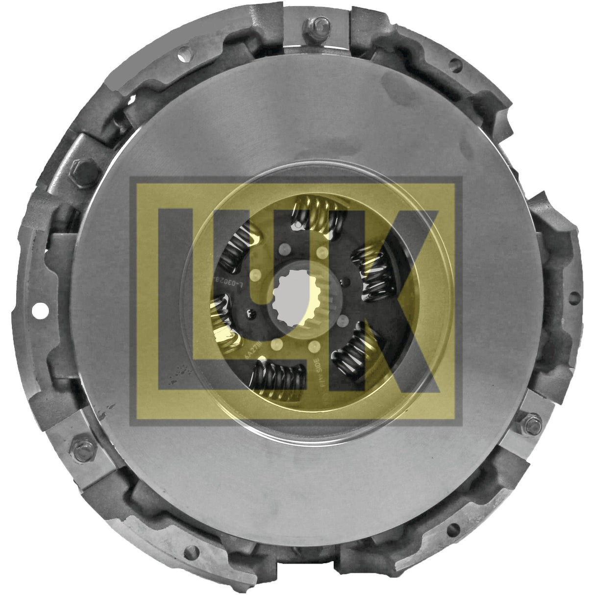 A Sparex-branded Clutch Cover Assembly - S.145380 featuring a dual cover and visible springs, along with durable cerametallic components.