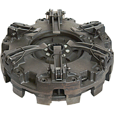 The Clutch Cover Assembly - S.147858 by Sparex is a heavy-duty industrial clutch featuring multiple springs and levers, designed with a captive disc for high torque applications.