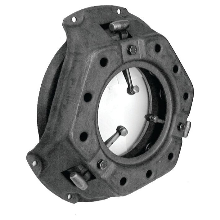 The Clutch Cover Assembly - S.19511 from Sparex is a black automotive clutch pressure plate with a single cover design, featuring visible bolts and spring mechanisms.