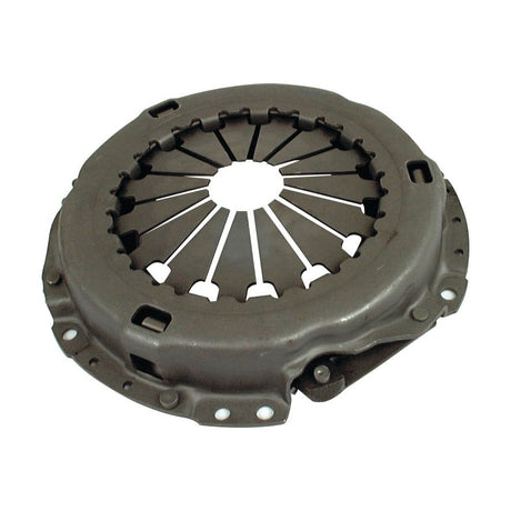 Introducing the Clutch Cover Assembly - S.20328 by Sparex: This metallic automotive clutch pressure plate features radial spring fingers and multiple mounting holes. It is engineered for engagement with a clutch disc in a vehicle's transmission system and comes in a single cover size, complete with bolts for secure installation.