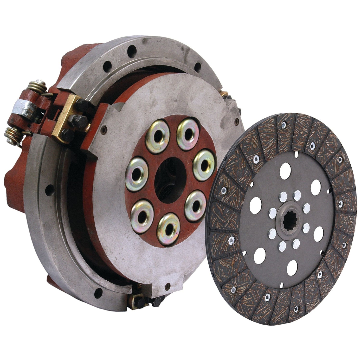The Clutch Cover Assembly - S.66750 from the reliable brand Sparex is a 255mm mechanical clutch assembly that includes a pressure plate and friction disc positioned side by side, featuring a Dual Cover for enhanced durability. Perfect for your needs!