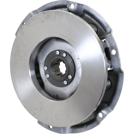 A close-up view of the Sparex Clutch Cover Assembly - S.72786, designed for automotive transmissions, featuring a central hub with splines and visible spring mechanisms around its circumference.