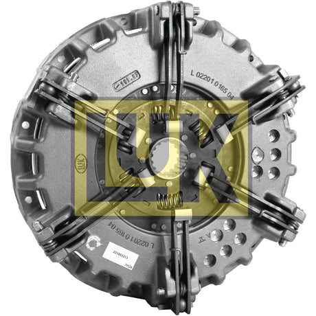 Close-up of a metallic automotive part, likely a clutch assembly with Cast Iron Housing, featuring "Sparex" prominently displayed in yellow over the center, identified as the Clutch Cover Assembly - S.72936.
