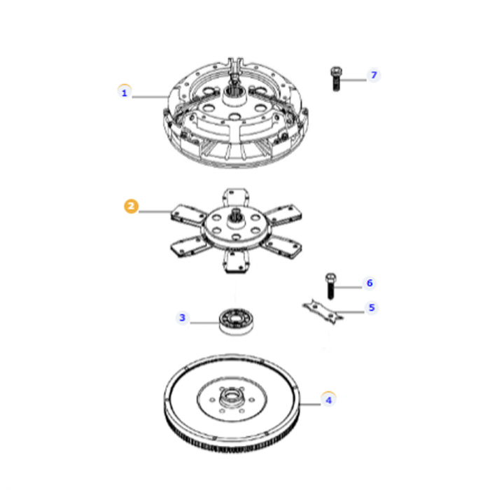 Clutch Disc - 6237287M92 - Massey Tractor Parts