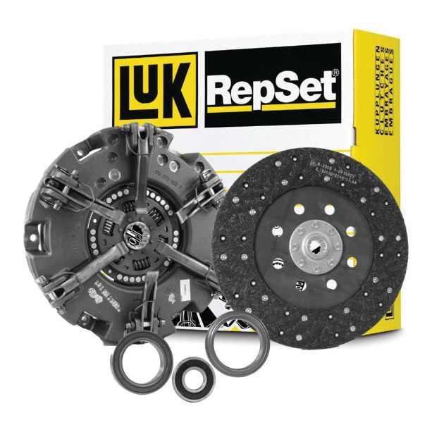 A Sparex Clutch Kit with Bearings - S.131139 is displayed, featuring a clutch disc, pressure plate, and release bearings against the product packaging. Suitable for various vehicle models, this kit comes with comprehensive manufacturer information to ensure proper fitting and performance.