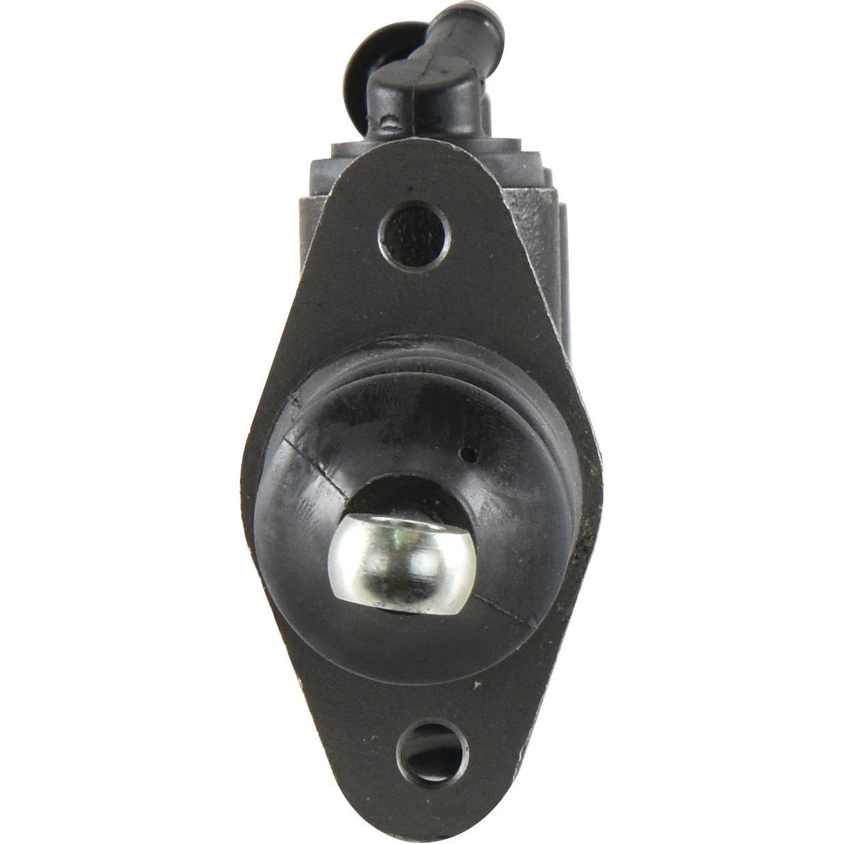 Front view of a black Sparex Clutch Master Cylinder (Sparex Part No. S.66346) with a mounting flange, an electrical connector on top, and compatible with Ford New Holland systems.