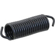 A tightly coiled, cylindrical metal spring with hooked ends, known as the Clutch Pedal Spring (Sparex Part No.S.67140), commonly used in Ford vehicles. The black Sparex spring lies horizontally on a plain white background, embodying both functionality and simplicity.