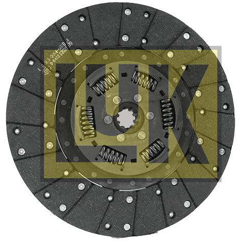Image of a Sparex Clutch Plate - S.145904 with visible springs and friction material, featuring a 327mm disc size and lining material organic.