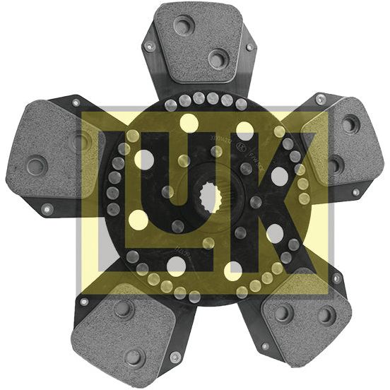 A cerametallic six-paddle clutch disc with friction material on paddles, featuring the brand logo "Sparex" prominently overlaid in the center – Clutch Plate (Product Code: S.145937).