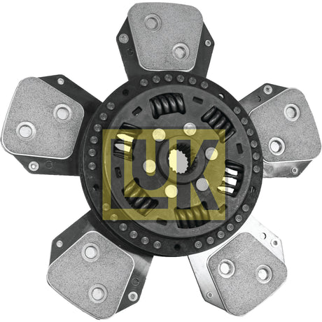 A five-paddle automotive clutch disc with visible springs. The cerametallic disk, branded "Sparex" and labeled as Clutch Plate - S.162661, features a Disc Size of 327mm and is torsion sprung for enhanced performance.