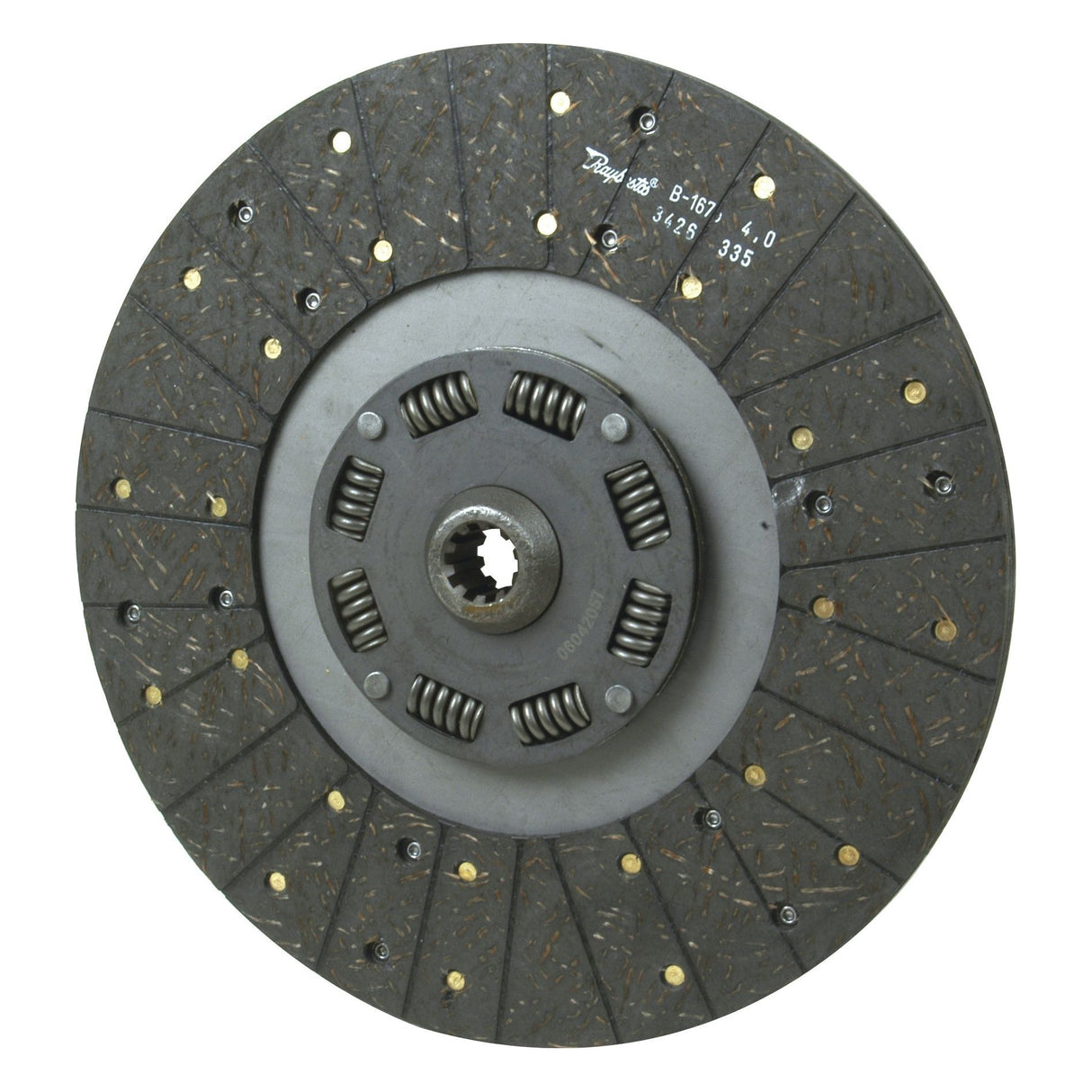 A detailed view of the Sparex Clutch Plate - S.60229 highlights the visible springs and torsion-damped friction material, showcasing the meticulous engineering behind its creation.