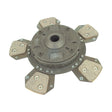 The Sparex Clutch Plate - S.73024 features a six-paddle performance design with a central hub, torsion sprung mechanism, and premium friction pads for optimal engagement.