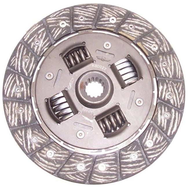 The Sparex Clutch Plate - S.73107 is an automotive clutch disc that features a torsion sprung, metallic center and a textured organic lining material around the edge, with a disc size of 182mm.