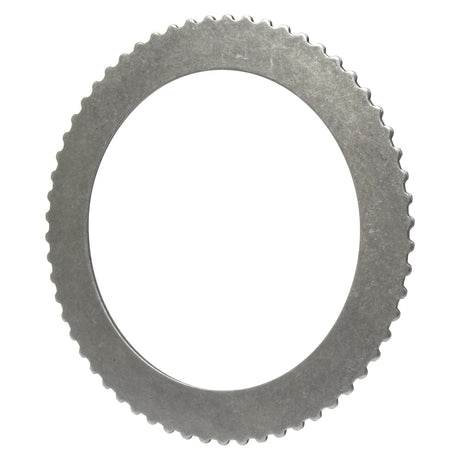 The Clutch Plate - Steel - S.73185 by Sparex features a metallic circular design with a smooth inner edge, a serrated outer edge, and an external spline for enhanced functionality.