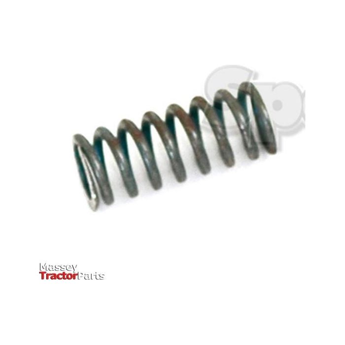 Close-up of a coiled metal spring - compression displayed against a white background with text in the lower left corner that reads "Clutch Spring | Sparex Part No.S.42076" from Sparex.