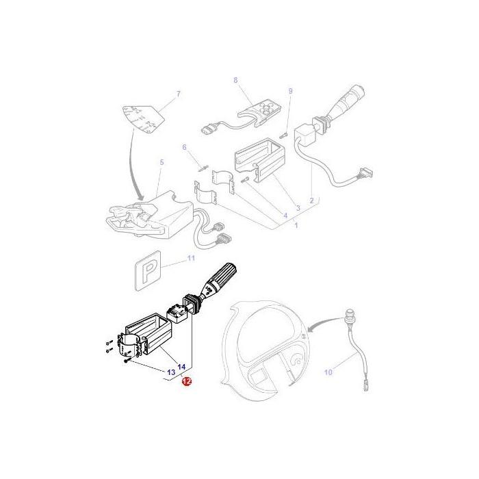 Combi Switch - 4293962M92 - ACW0189490 - Massey Tractor Parts