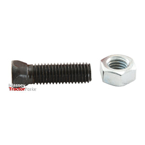 Conical Head Bolt 4 Flats With Nut (TC4M) - M12 x 32mm, Tensile strength 10.9 (25 pcs. Box)
 - S.78753 - Massey Tractor Parts