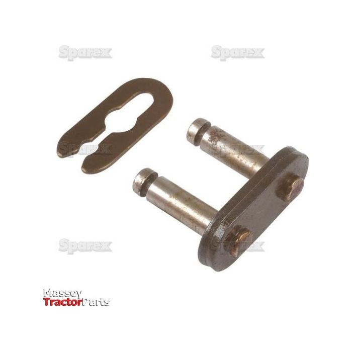 The Sparex Connecting Link, Simplex, 06B-1 (Part No. S.27514), featuring a removable clip and a robust connecting pin, laid out on a white background.